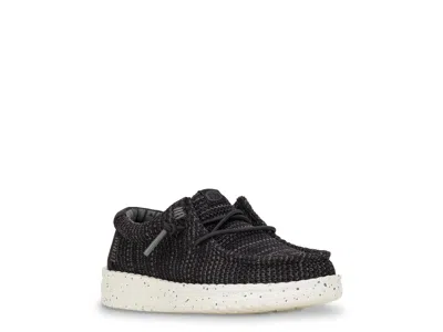 Hey Dude Wally Stretch Sox Slipon Kids' In Black