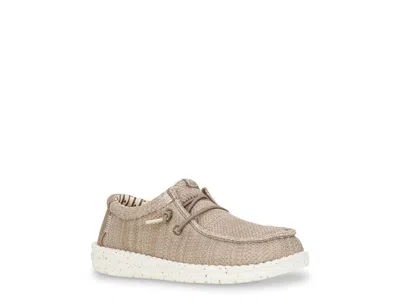 Hey Dude Wally Stretch Sox Slipon Kids' In Walnut Brown