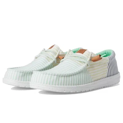 Hey Dude Wally Tri Nu Prep 43142-3zg Mens Green Slip-on Comfort Shoes Shop455