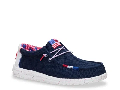 Hey Dude Wally Usa Slipon In Blue