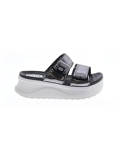 Pre-owned Hey Dude Wedges In Silver