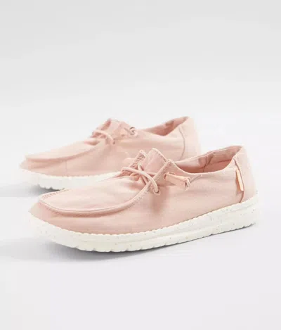 Hey Dude Wendy 121415006 Women's Pink Moc Toe Slip On Casual Shoes Zap2400
