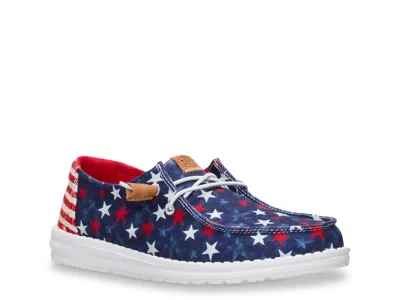 Hey Dude Wendy Americana Stars Slipon In Purple