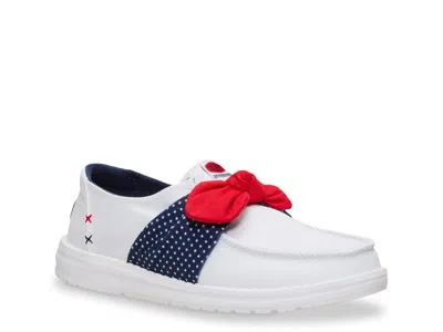 Hey Dude Wendy Bow Americana Stars Slipon In Multi