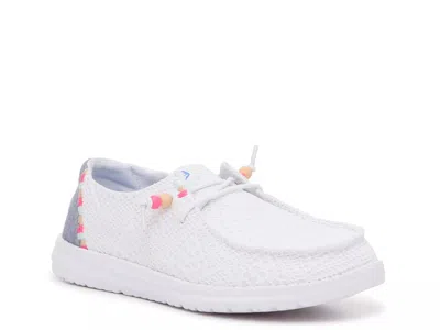 Hey Dude Wendy Crochet Slipon Sneaker In White