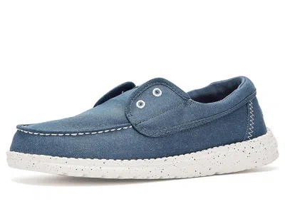 Hey Dude Wendy Cru Stretch Canvas In Blue