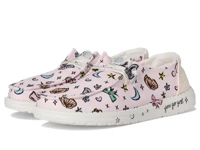 Hey Dude Wendy Darlin (little Kid/big Kid) Girls Shoes Pink/multi : 6 Big Kid M, Canvas/textile