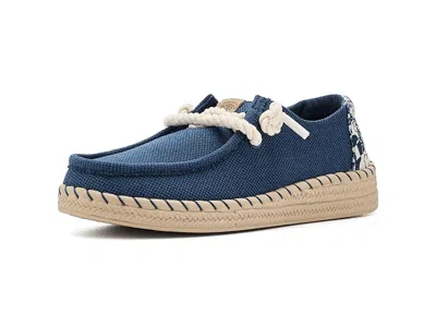 Hey Dude Wendy Espadrille Hibiscus In Blue