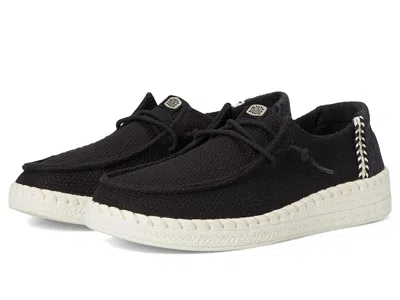 Hey Dude Wendy Espadrille Woven In Black