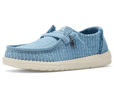 Hey Dude Wendy Frayed Canvas In Blue