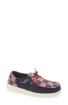 Hey Dude Wendy Funk Americana Slip-on Moc Toe Shoe In Bandana Americana