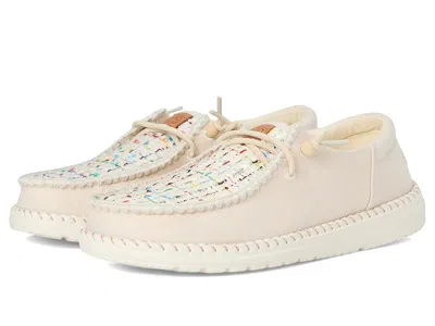 Hey Dude Wendy Funk Crafted Tweed In White