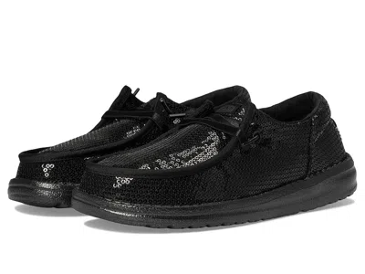 Hey Dude Wendy Funk Mono Sequin (little Kid/big Kid) Girls Shoes Black : 11 Little Kid M, Polyester