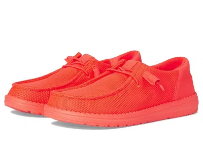 Hey Dude Wendy Funk Mono Slip-on Casual Shoes In Orange