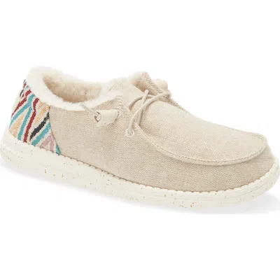 Hey Dude Wendy Funk Slip-on Moc Toe Shoe In Beige