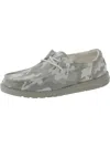 HEY DUDE WENDY FUNK WOMENS TEXTURED CAMOUFLAGE LOAFERS