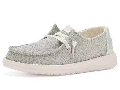 Hey Dude Wendy Luxe Leopard (little Kid/big Kid) Girls Shoes Pink Leopard: 3 Little Kid M In Multi