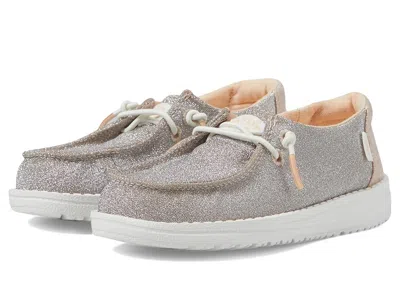 Hey Dude Kids' Wendy Metallic Sparkle (toddler) Girl's Shoes Rose Gold : 7 Toddler M, Canvas