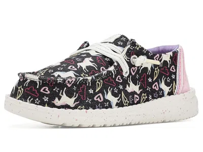 Hey Dude Kids' Wendy Print Girl's Shoes Black/multi: 6 Toddler M