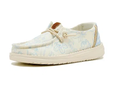 Hey Dude Kids' Wendy Print Girl's Shoes Skyway Blue/multi : 5 Toddler M, Canvas