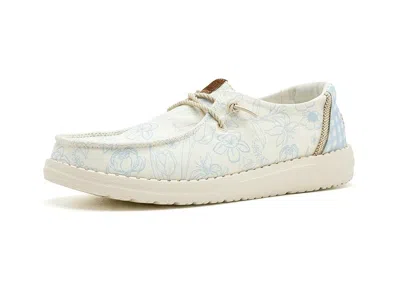Hey Dude Wendy Print Girl's Shoes Skyway Blue/multi : 7 Big Kid M, Canvas