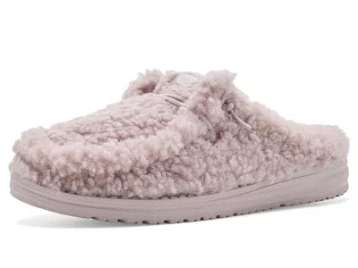 Hey Dude Wendy Slipper Women's Flat Shoes Cloud Grey: 10 M, Cotton In Neutral