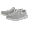 Hey Dude Wendy Sox 40078-1ka Women's Stone White Moc Toe Shoes Dwa2493 In Gray