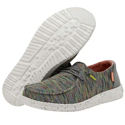 Hey Dude Wendy Sox 40078-9c2 Shoes Women's Peacock Pink Slip On Casual Nr7025 In Animal Print