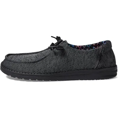 Hey Dude Wendy Sox 40078-0xj Women's Black Moc Toe Slip On Casual Shoes Mew1739 In Gray