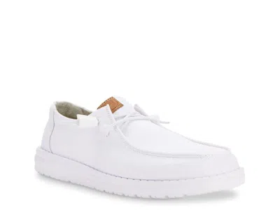 Hey Dude Wendy Stretch Canvas Slipon In White