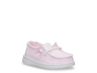 Hey Dude Wendy Stretch Jersey Slipon Kids' In Pink
