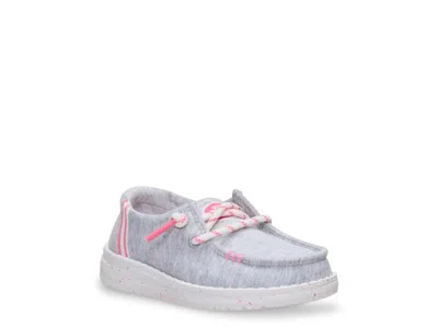 Hey Dude Wendy Stretch Jersey Varsity Slipon Kids' In Gray