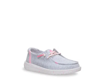 Hey Dude Wendy Stretch Jersey Varsity Slipon Kids' In Gray