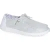 HEY DUDE HEY DUDE WENDY STRETCH SLIP-ON MOC TOE SHOE