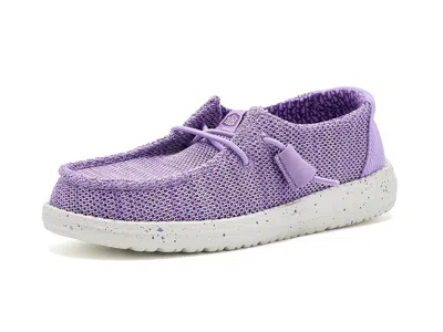 Hey Dude Wendy Stretch Sox (little Kid/big Kid) Girls Shoes Purple: 3 Little Kid M