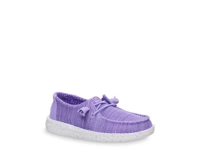 Hey Dude Wendy Stretch Sox Slipon Kids' In Purple