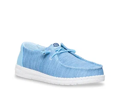 Hey Dude Wendy Stretch Sox Sneaker In Blue
