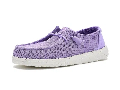 Hey Dude Wendy Stretch Sox Women's Flat Shoes Purple: 7 M