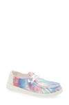 Hey Dude Wendy Tie Dye Slip-on Moc Toe Shoe In Candy Tie Dye
