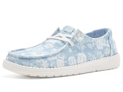 Hey Dude Wendy Washed Floral Women's Sandals Skyway Blue/multi: 12 M