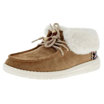 Hey Dude Women's Britt Booties In Corduroy Nut