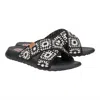 Hey Dude Women's Christi Cottage Crochet Slide In Black/white In Black