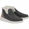 Hey Dude Women's Denny Faux Shearling Boots In Grey