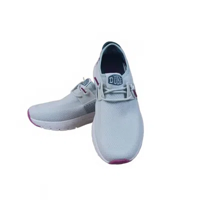 Hey Dude Women's Sirocco W/ Active Iblu In White In Blue