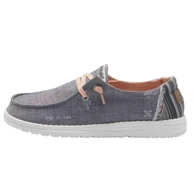 Hey Dude Women's Wendy Boho Comfort Shoes In Grey In Gray