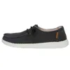 Hey Dude Women's Wendy Chambray Slip On Shoes In Off Black In Black
