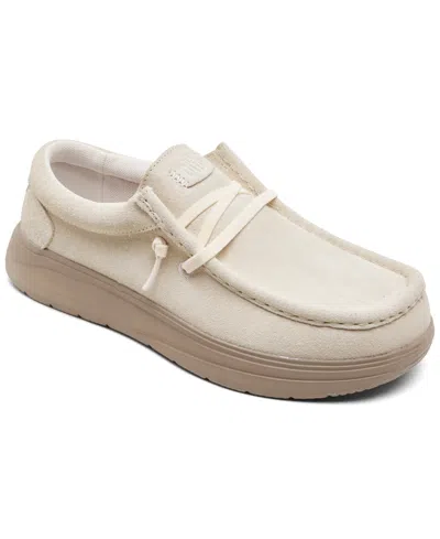 Hey Dude Women's Wendy Comfort Suede Casual Sneakers From Finish Line In Blush