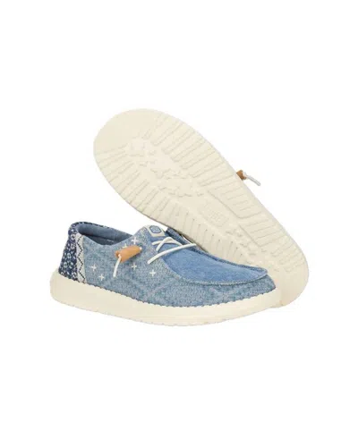 Hey Dude Women's Wendy Crafted Boho Casual Shoe In Blue