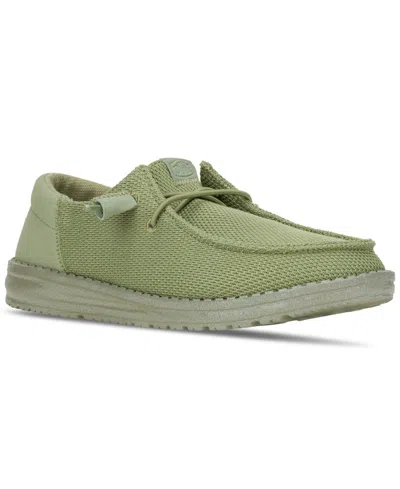 Hey Dude Women's Wendy Funk Mono Casual Sneakers From Finish Line In Olive Green