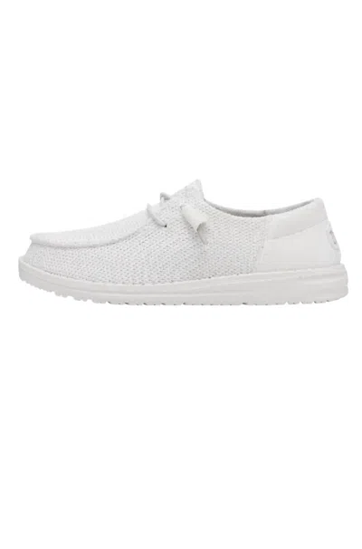 Hey Dude Women's Wendy Funk Mono Slip-on Shoes In White